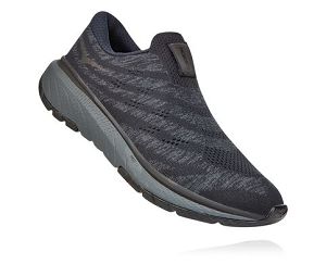 Hoka One One Cavu 3 Slip Mens Walking Shoes Black/Dark Shadow | AU-2491867
